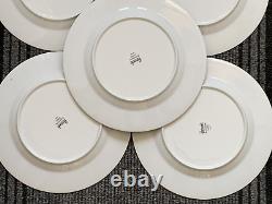 8 x New Harrods Knightsbridge Exclusive Platinum Lines Dinner Steak Plates 12