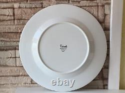 8 x New Harrods Knightsbridge Exclusive Platinum Lines Dinner Steak Plates 12