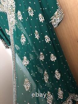 ASIAN long party/Wedding dress Heavy Embroidery Brand new show pieces