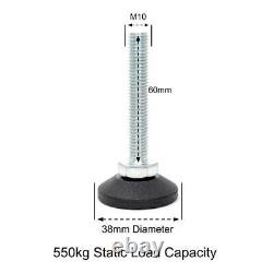 Adjustable Levelling Feet M8/M10 Machine/Furniture Foot Heavy Duty