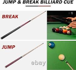 Aklot Pool Cue, Heavy Hitter Jump Break Cue 20oz/23-25oz 1 Piece Pool Stick 14mm