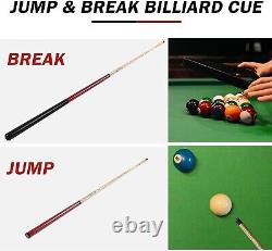 Aklot Pool Cue, Heavy Hitter Jump Break Cue 20oz/23-25oz 1 Piece Pool Stick 14mm