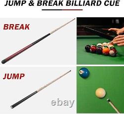 Aklot Pool Cue, Heavy Hitter Jump Break Cue 20oz/23-25oz 1 Piece Pool Stick 14mm