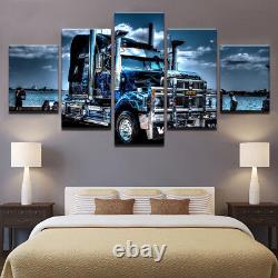 American Truck Heavy Haulage 5 Piece Canvas Print Wall Art