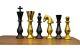Artistic Handcrafted Heavy Quad Weighted Royal Brass Metal Chess Pieces Tajchess