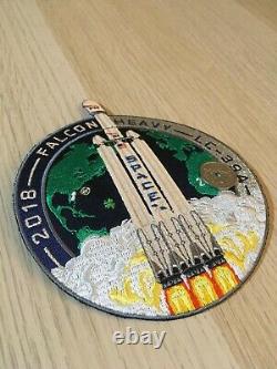 Authentic! SpaceX FALCON HEAVY DEMO employee n. Patch! MADE WITH FLOWN THREAD