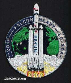 Authentic Spacex Falcon Heavy 2018 Lc-39a Inaugural Fh Launch 5 7/8 Patch