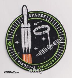 Authentic VIASAT-3-AMERICAS SPACEX-FALCON HEAVY-SATELLITE Mission Employee PATCH