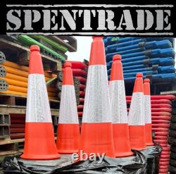BRAND NEW 2 PART TRAFFIC CONES HEAVY DUTY 750 MM HIGH £6.60ea PALLET OF 100