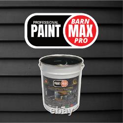 BarnMaxPro Professional Barn Paint, Oil & Acrylic Based 10L 20L Black Barn Paint