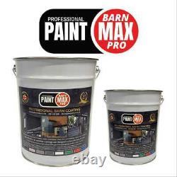 BarnMaxPro Professional Barn Paint, Oil & Acrylic Based 10L 20L Black Barn Paint