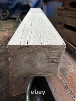 Beautiful Big Handmade Solid English Oak Heavy Mantle Piece Beam Rustic Wood