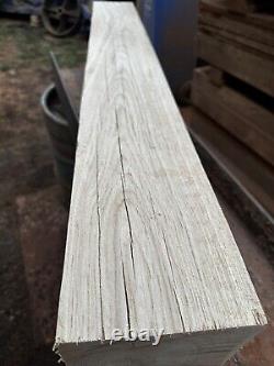 Beautiful Big Handmade Solid English Oak Heavy Mantle Piece Beam Rustic Wood