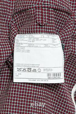 Belvest Red & Blue Suit Check Heavy Cotton 40 US / 50 EU 8R JACKETINTHEBOX