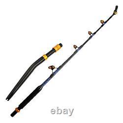 Bent Butt 2-Piece Saltwater Offshore Trolling Fishing Rod Big Game Roller 210lb