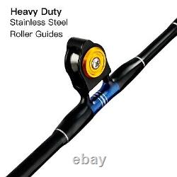 Bent Butt 2-Piece Saltwater Offshore Trolling Fishing Rod Big Game Roller 210lb