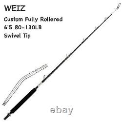 Bent Butt Fishing Rod 2 Piece 80-130lb Trolling Rod Saltwater Offshore Rods