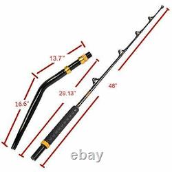 Bent Butt Fishing Rod 2-Piece Saltwater Offshore Boat Trolling Rods Fish Pole