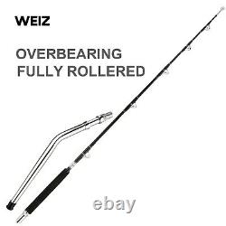 Bent Butt Game Fishing Rod 2 Piece 6'5 80-130lb Trolling Rod Saltwater Boat Rods