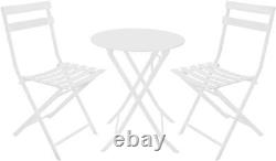 Bistro Table and Chairs set, Heavy-duty 3 Pieces Bistro set, Patio