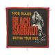 Black Sabbath Mob Rules (british Tour 1982) Original Patch Heavy Metal Aufnä