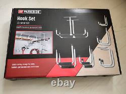 Brand New Parkside 12 Piece Hook Set Bikes Garden Tools Heavy duty upto 40kg 6