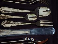 Brand New Solingen heavy 23/24 Karat Gold-plated canteen of cutlery 70 pieces