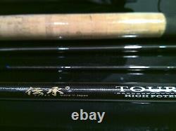 Brand new carbon Tournament spinning fishing rod, 9 ft, 4 pieces, made in Japan