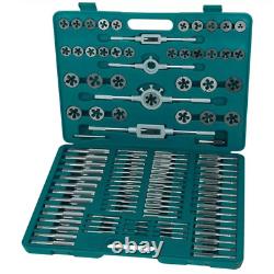 Brüder Mannesmann 110 Piece Tap and Die Set for Cutter Threads Heavy Duty 53255