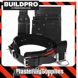 BuildPro Plasterers Hangers Set 4 Piece Leather Heavy Duty Stitching PHS