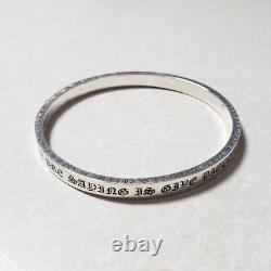 Chrome Hearts Piece'A Ass Bangle Bracelet / 925 Sterling Silver / Heavy