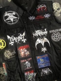 Custom Battle Jacket with Your Personal Heavy Metal Patch Collection/Selection XXL
