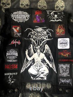 Custom Battle Jacket with Your Personal Heavy Metal Patch Collection/Selection XXL