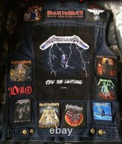 Custom Battle Jacket with Your Personal Patch Collection Doom Metal Death Thrash