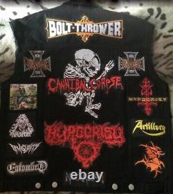 Custom Battle Jacket with Your Personal Patch Collection Heavy Metal Doom Death