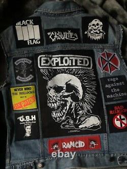 Custom Battle Jacket with Your Personal Patch Collection Heavy Metal Rock Thrash 9