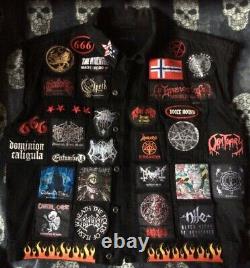 Custom Battle Jacket with Your Personal Patch Collection Heavy Metal Thrash Death