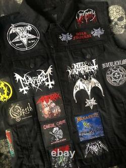 Custom Battle Jacket with Yr. Personal Patch Selection Heavy Thrash Death Metal 6X