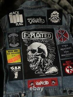 Custom Battle Jacket with Yr. Personal Patch Selection Heavy Thrash Death Metal 6X