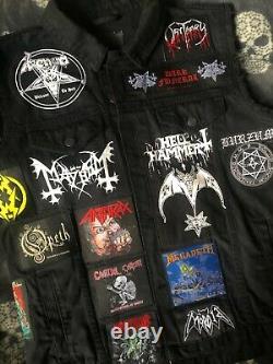 Custom Battle Jacket with Yr. Personal Patch Selection Heavy Thrash Death Metal M