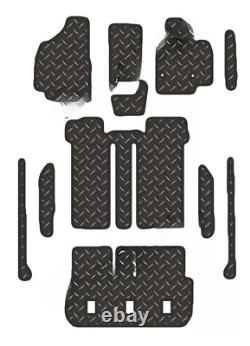 Custom Fit Toyota Estima Rubber Car Floor Mats (2006 Onwards) 11-Piece Set