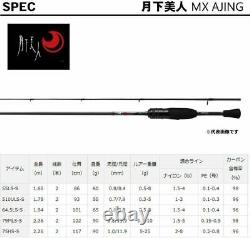 Daiwa 18 Gekka Bijin MX Ajing 75HS-S Light Salt Game Spinning Rod 2 piece Japan