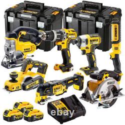 Dewalt 7 Piece 18V XR Li-ion Monster Kit 3 x 5.0Ah Batteries Charger T4TKIT-437