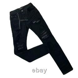 Distressed Bandana Heavy Quality Skinny Denim Jeans Amiri Hip-Hop Style MX SS21