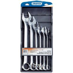 Draper 26695 6 Piece Heavy Duty COMBINATION SPANNER SET 34 50mm (Large Sizes)