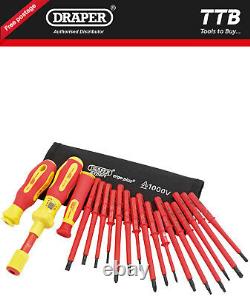 Draper Ergo Plus Interchangeable VDE Torque Screwdriver Set (19 Piece) 81762