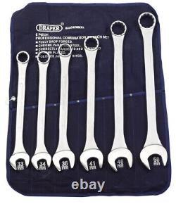 Draper Metric Combination Spanner Set 6 Piece Heavy Duty Long Pattern 31167