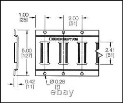 E Track 5 ft. Horizontal Trailer Tiedown Heavy Duty 12 Gauge 10 Pieces