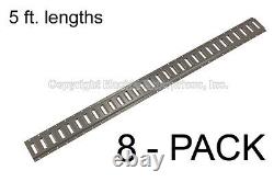 E Track 5 ft. Horizontal Trailer Tiedown Heavy Duty 12 Gauge 8 Pieces