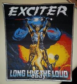 EXCITER BACK PATCH Limited #39/99 heavy metal maniac violence and force lp tape